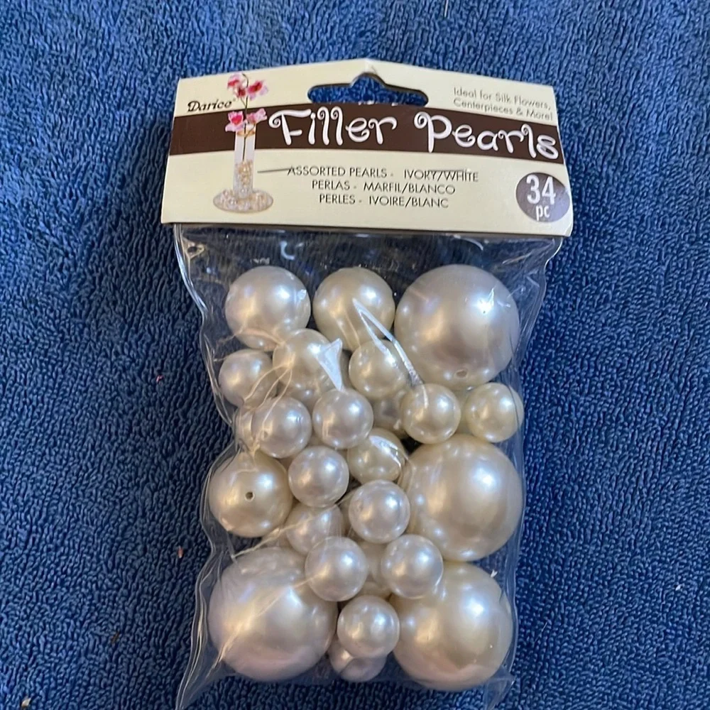 Assorted crafting pearls, new - Picture 2 of 5